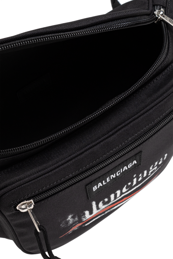 Black Belt bag with printed logo Balenciaga Vitkac Australia